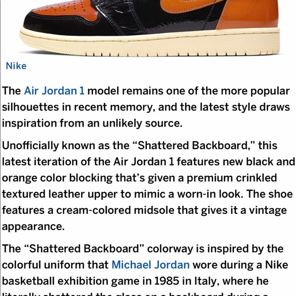 Nike ‘shattered backboard’ OG size 10.5